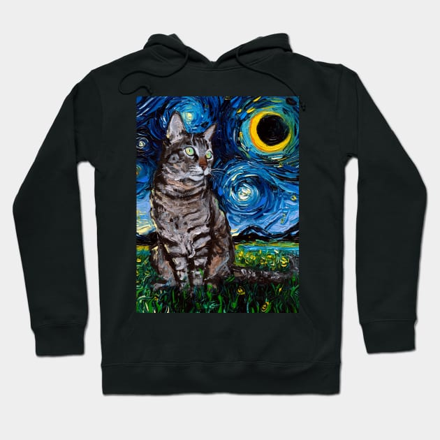 Tabby Night Hoodie by sagittariusgallery